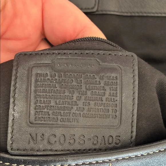 Coach Black Leather Shoulder Bag - Picture 4 of 16